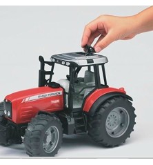 Tracteur Massey Ferguson 7480 avec remorque basculante