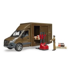 Camion UPS Mercedes Benz Sprinter avec conducteur et accessoires Bruder 1:16