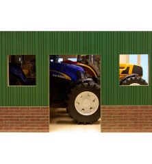 Hangar en bois pour 3 tracteurs