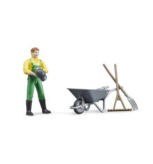 Pack figurine agriculteur avec accessoires