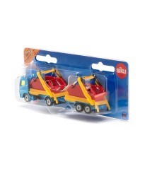Camion benne avec remorque