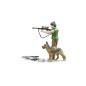 Forestier avec chien et accessoires
