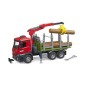 MB Arocs camion forestier avec grue et troncs d'arbre