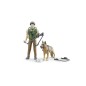 Forestier avec chien et accessoires