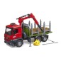 MB Arocs camion forestier avec grue et troncs d'arbre