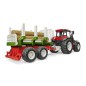 Tracteur Roadmax avec remorque forestière et 3 troncs