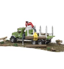 Camion Mack Granite avec 3 troncs