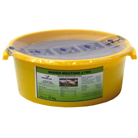 Nutribassin mouton à l'ail 15 kg