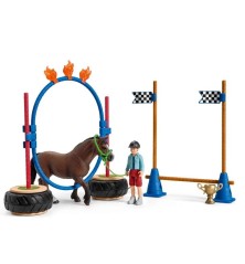 Course d'agility pour poney