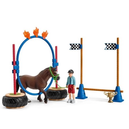 Course d'agility pour poney