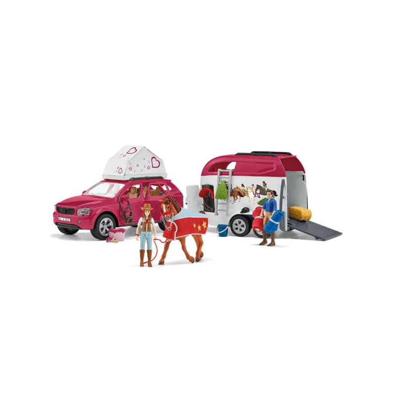 Grand Voyage Équestre En Voiture Et Remorque