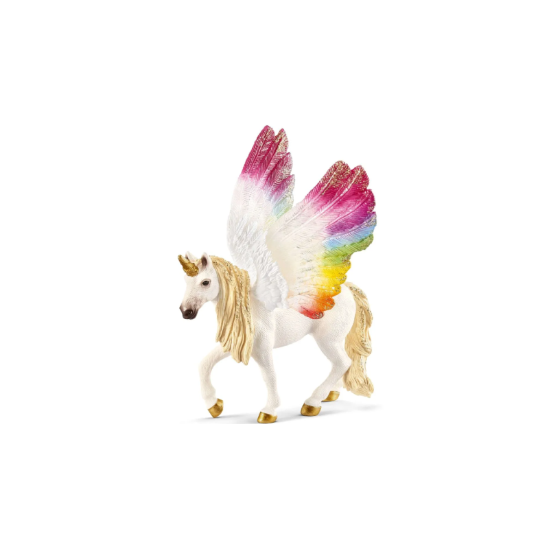 Licorne ailée Arc-En-Ciel