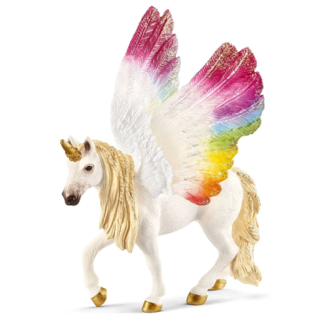 Licorne ailée Arc-En-Ciel