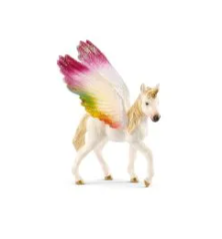 Licorne ailée Arc-En-Ciel poulain