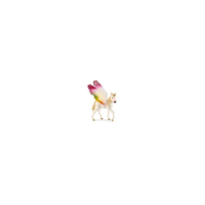 Licorne ailée Arc-En-Ciel poulain