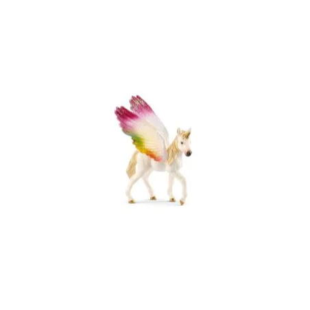 Licorne ailée Arc-En-Ciel poulain