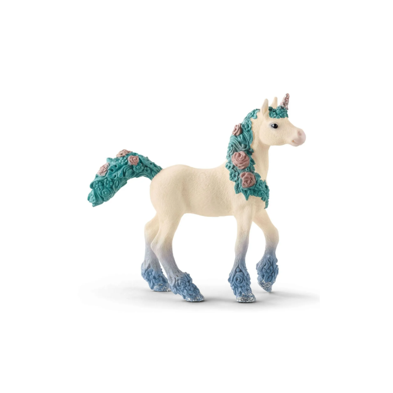 Licorne aux fleurs poulain