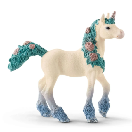 Licorne aux fleurs poulain