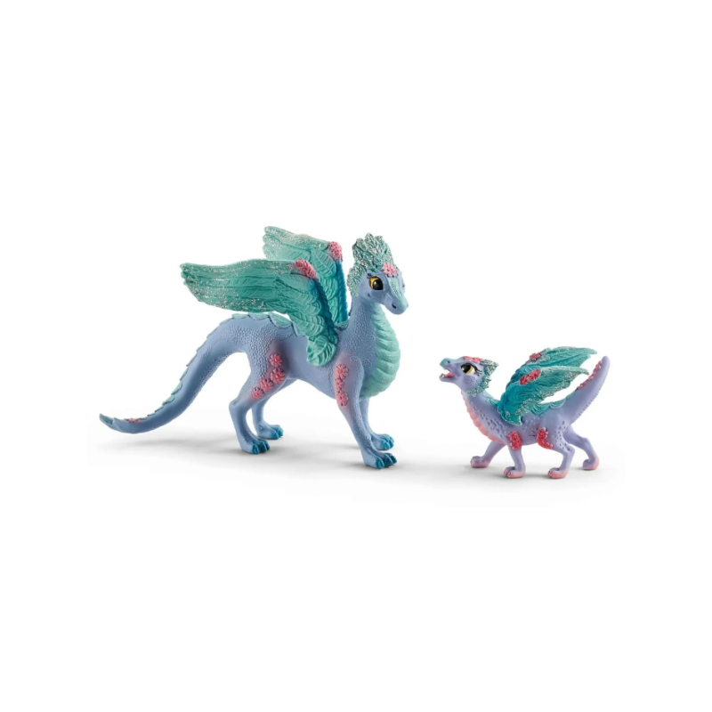 Dragon aux fleurs et son petit