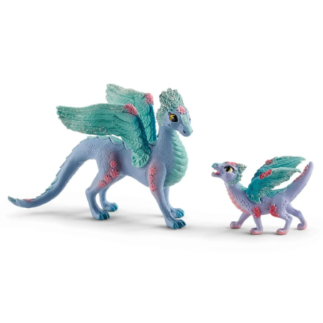 Dragon aux fleurs et son petit