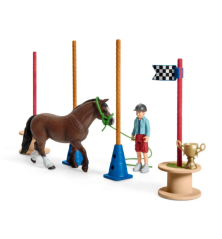 Course d'agility pour poney