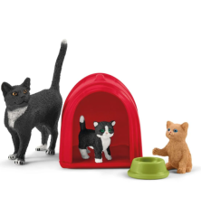 Aire de jeu pour chats adorables