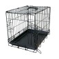 Cage Fer Pliable 2 Portes Tirroir Plastic Noir S