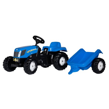 Tracteur New Holland TVT 190 avec remorque