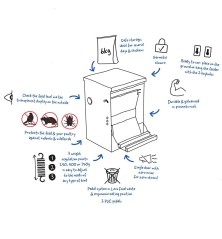 Mangeoire automatique galvanisée 6kg