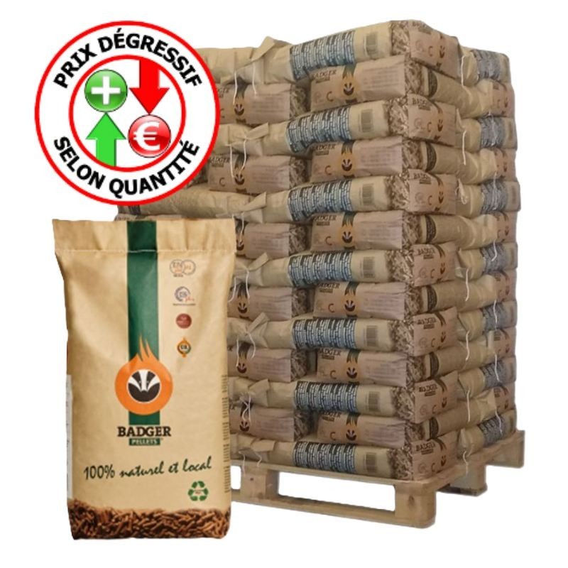 Pellets Badger Palette/65 sacs