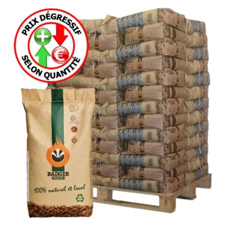 Pellets Badger Palette/65 sacs