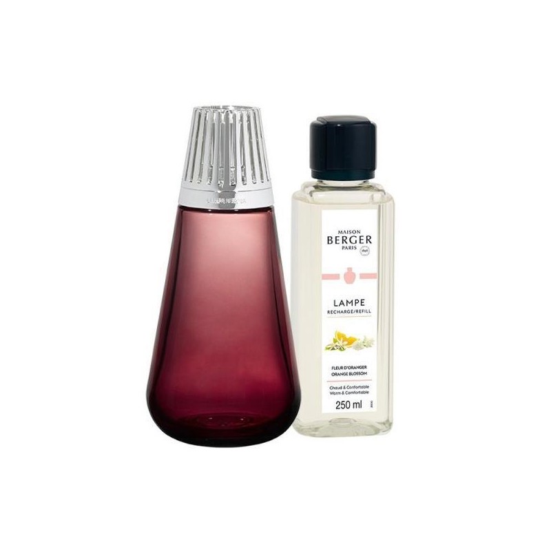 Coffret Lampe Berger Amphora Framboise + 250 ml