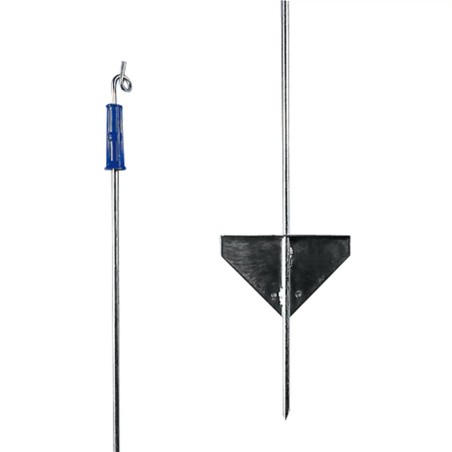 Piquet de fer 1,10m avec isolateur