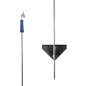 Piquet de fer 1,10m avec isolateur