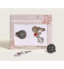 Coffret Les Petits Trésors Ophelia diffuseur voiture & porte-clefs Argent