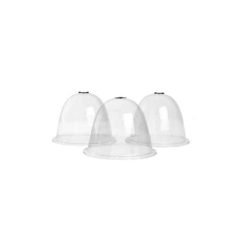 Cloches avec ventilation H20 x Ø25,5 cm (lot de 3)