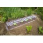 Tunnel de culture modulaire PVC Nature 86x40x22cm avec 6 piquets et 2 aérateurs