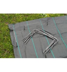 Agrafes métalliques pour fixation au sol H20x25cm (20 pièces)