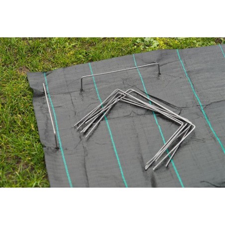 Agrafes métalliques pour fixation au sol H20x25cm (20 pièces)