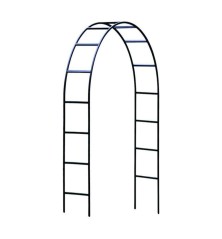 Pergola arche en acier plastifié vert, tube Ø13mm - H240x140x37cm