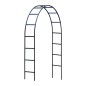 Pergola arche en acier plastifié vert, tube Ø13mm - H240x140x37cm