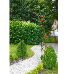 Pergola arche en acier plastifié vert, tube Ø13mm - H240x140x37cm