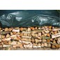 Bâche pour tas de bois 3x4m verte