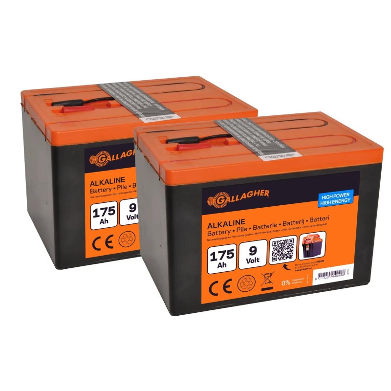Paquet Pile 2x 9V/175Ah DUO