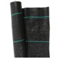 Toile de paillage PP noire 1x25m
