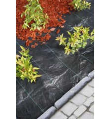 Toile de paillage PP noire 1x25m