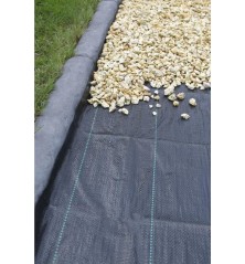 Toile de paillage PP noire 1x25m