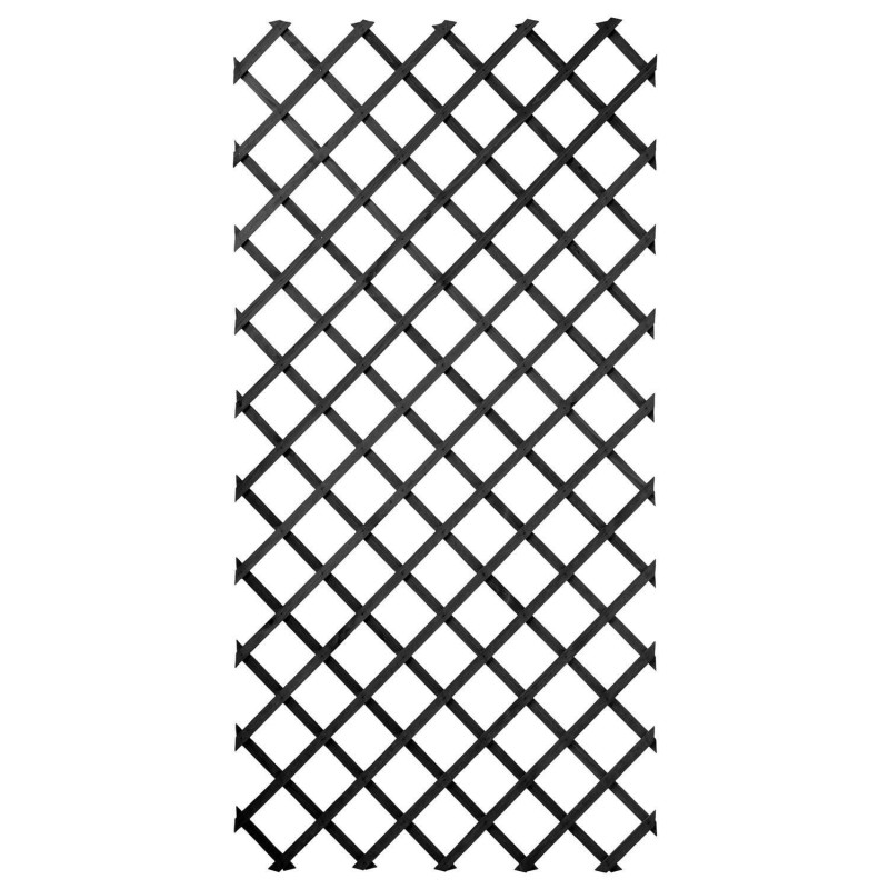 Treillis extensible bois FSC anthracite H100xL200cm