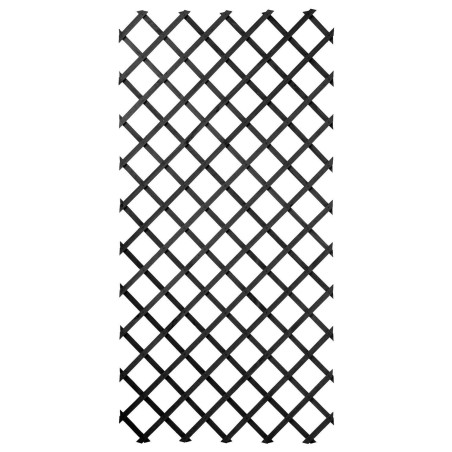 Treillis extensible bois FSC anthracite H100xL200cm