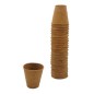 Pots biodégradables ronds H6 x Ø6cm (24 pièces)
